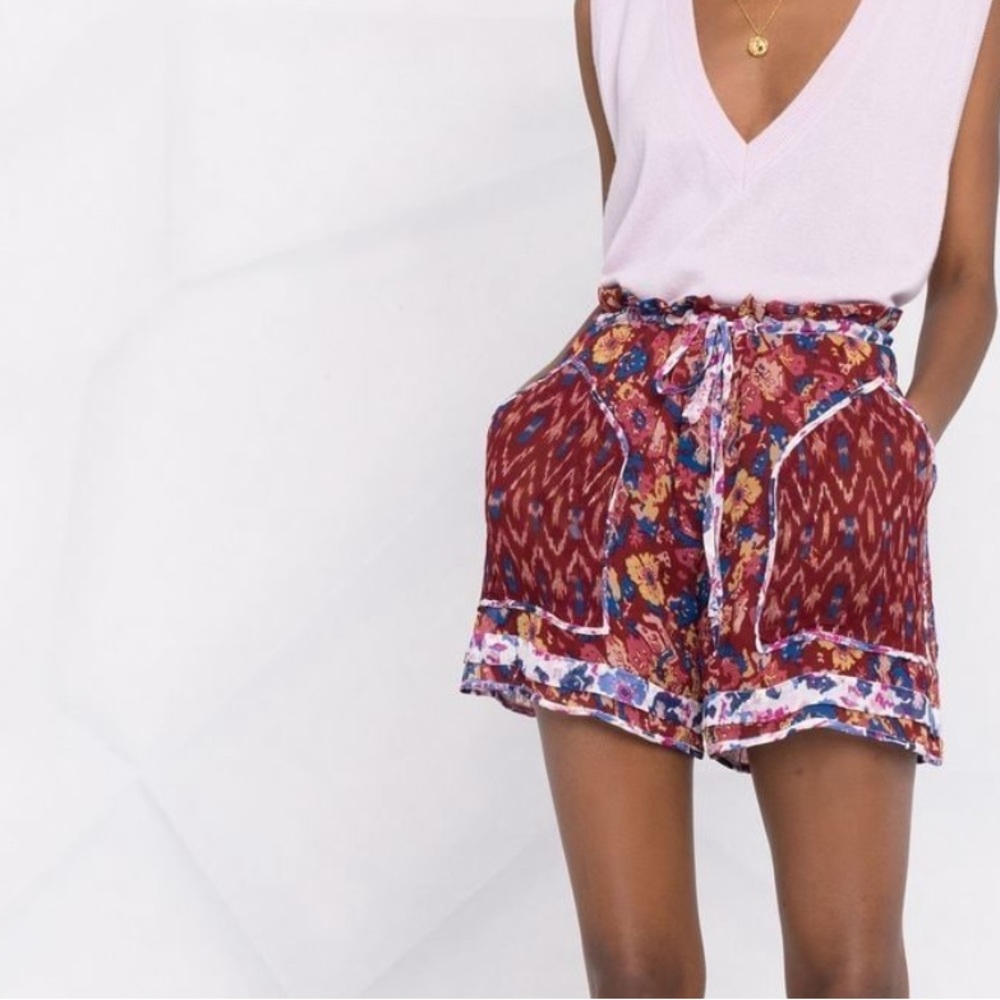 Isabel Marant Étoile Riolmy Abstract Patterned Mini Shorts - Picture 2 of 14